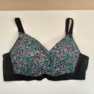 Wirefree Padded T-Shirt Bra – Déesse Collection – Floral – Size 40B